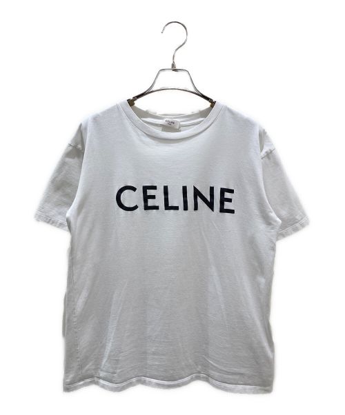 CELINE（セリーヌ）CELINE (セリーヌ) ロゴTシャツ ホワイト サイズ:XSの古着・服飾アイテム