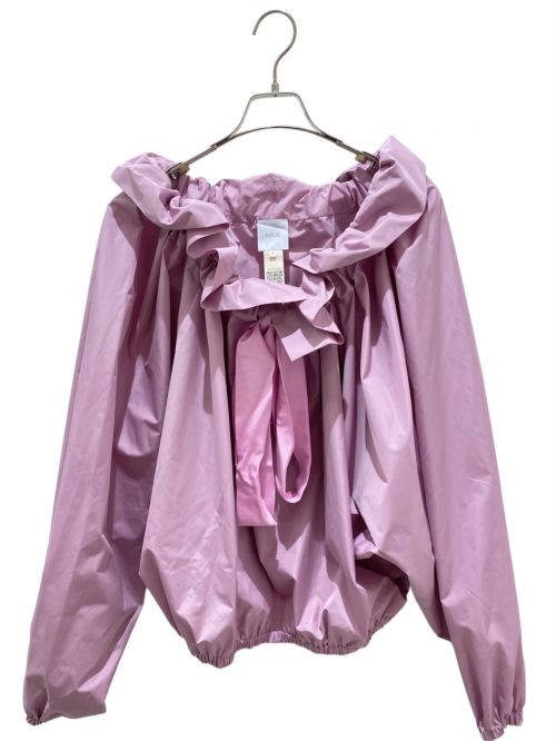 patou（パトゥ）patou (パトゥ) ギャザーブラウス ピンク サイズ:40の古着・服飾アイテム