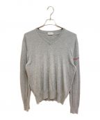 MONCLERモンクレール）の古着「MAGLIA TRICOT SCOLLO A V」｜グレー