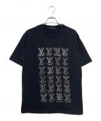 LOUIS VUITTONルイ ヴィトン）の古着「カートゥーンLVロゴTシャツ」｜ブラック