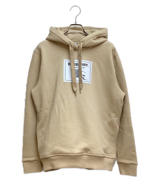 BURBERRY（バーバリー）BURBERRY (バーバリー) PRORSUM Label Patch Hoodie（プローサムラベルパッチパーカー） ベージュ サイズ:XSの古着・服飾アイテム