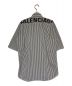 BALENCIAGA (バレンシアガ) バックロゴ半袖シャツ ホワイト×ブラック サイズ:36：45000円