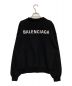 BALENCIAGA (バレンシアガ) ロゴスウェット ブラック サイズ:XS：76000円