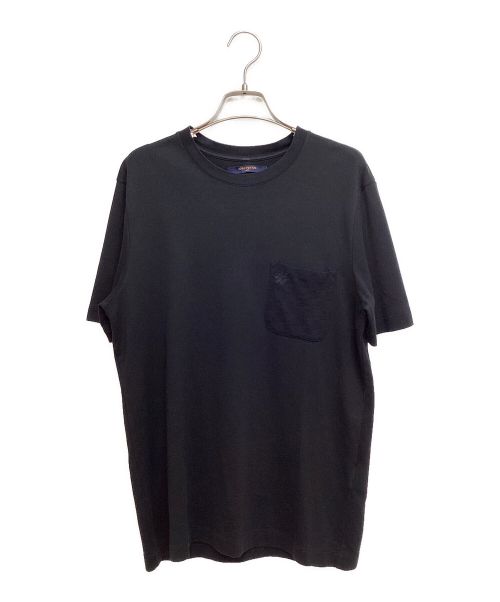 LOUIS VUITTON（ルイ ヴィトン）LOUIS VUITTON (ルイ ヴィトン) ダミエポケットTシャツ ブラック サイズ:Mの古着・服飾アイテム