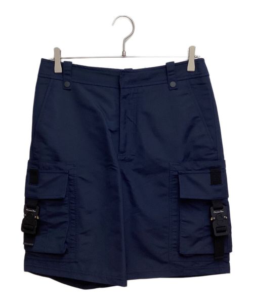 Dior（ディオール）Dior (ディオール) Buckle Cargo Short Pants（バックルカーゴショートパンツ） ネイビー サイズ:44の古着・服飾アイテム