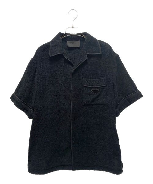 PRADA（プラダ）PRADA (プラダ) Terry Bowling Shirt ブラック サイズ:Sの古着・服飾アイテム