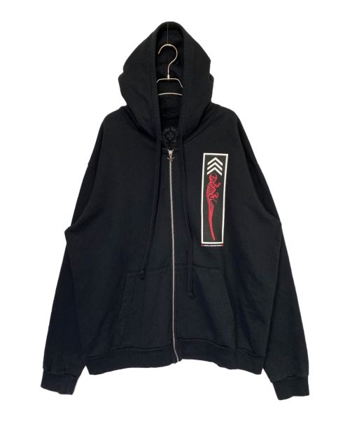 CHROME HEARTS（クロムハーツ）CHROME HEARTS (クロムハーツ) FOTI Print Zip Foodie ブラック サイズ:XLの古着・服飾アイテム