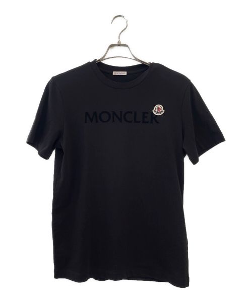 MONCLER（モンクレール）MONCLER (モンクレール) シャインプリントTシャツ ブラック サイズ:Ｓの古着・服飾アイテム