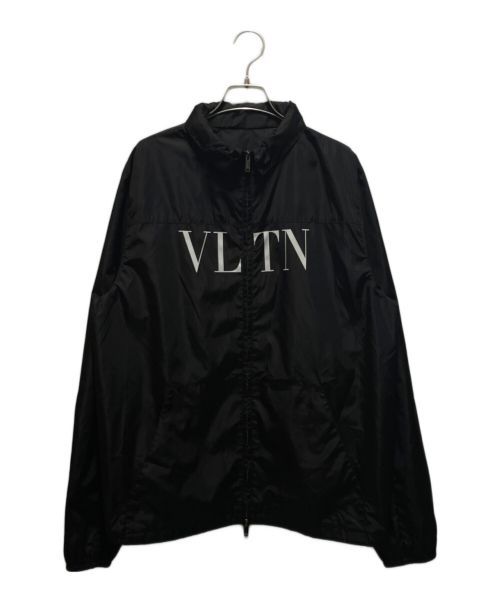 VALENTINO（ヴァレンティノ）VALENTINO (ヴァレンティノ) VLTNロゴナイロンジャケット ブラック サイズ:48の古着・服飾アイテム