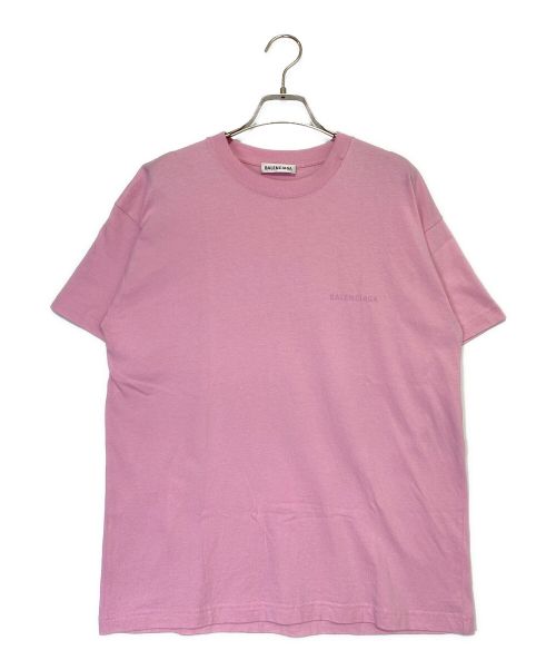 BALENCIAGA（バレンシアガ）BALENCIAGA (バレンシアガ) ロゴTシャツ ピンク サイズ:Mの古着・服飾アイテム