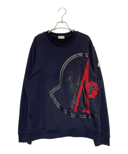 MONCLER（モンクレール）MONCLER (モンクレール) Logo Sweat Shirts ネイビー サイズ:Lの古着・服飾アイテム