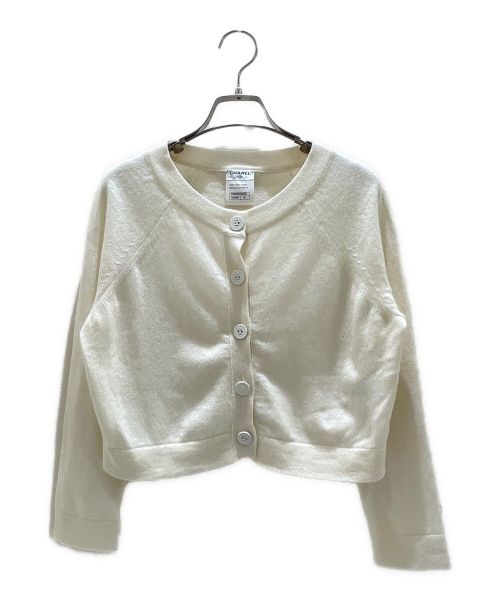 CHANEL（シャネル）CHANEL (シャネル) Coco mark button cardigan ベージュ サイズ:38の古着・服飾アイテム