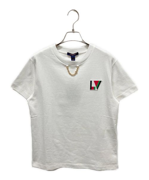 LOUIS VUITTON（ルイ ヴィトン）LOUIS VUITTON (ルイ ヴィトン) LVパッチクロップトップTシャツ ホワイト サイズ:S 未使用品の古着・服飾アイテム