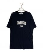 GIVENCHYジバンシィ）の古着「ダメージロゴTシャツ」｜ブラック