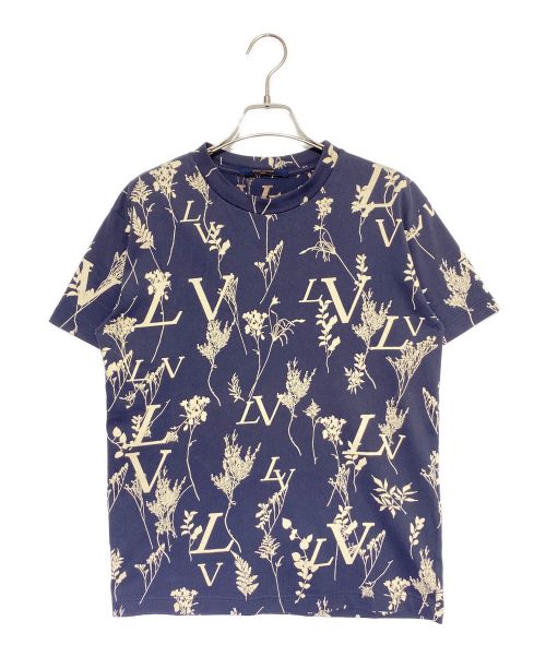 LOUIS VUITTON（ルイ ヴィトン）LOUIS VUITTON (ルイ ヴィトン) LVリーフディスチャージTシャツ ネイビー サイズ:XSの古着・服飾アイテム