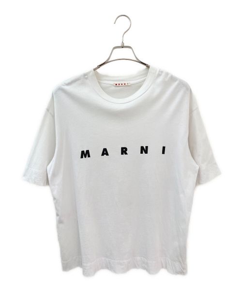 MARNI（マルニ）MARNI (マルニ) ロゴTシャツ ホワイト サイズ:40の古着・服飾アイテム