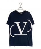 VALENTINOヴァレンティノ）の古着「ロゴTシャツ」｜ブラック