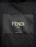 中古・古着 FENDI (フェンディ) ナイロンジャケット ブラック×グリーン サイズ:50：55000円