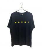 MARNIマルニ）の古着「ロゴTシャツ」｜ブラック