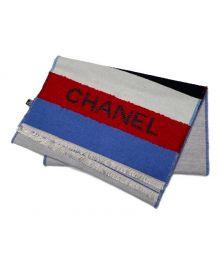 CHANEL（シャネル）の古着「シルク混ストール」｜スカイブルー