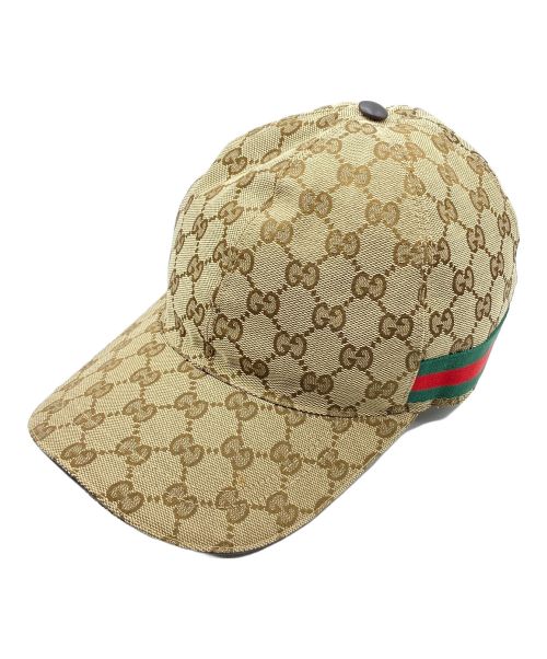 GUCCI（グッチ）GUCCI (グッチ) GGキャンバスキャップ サイズ:Lの古着・服飾アイテム