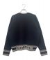 Christian Dior (クリスチャン ディオール) Dior Logo Cashmere Knit Sweater ロゴバンド カシミヤ ニット ネイビー サイズ:38：130000円