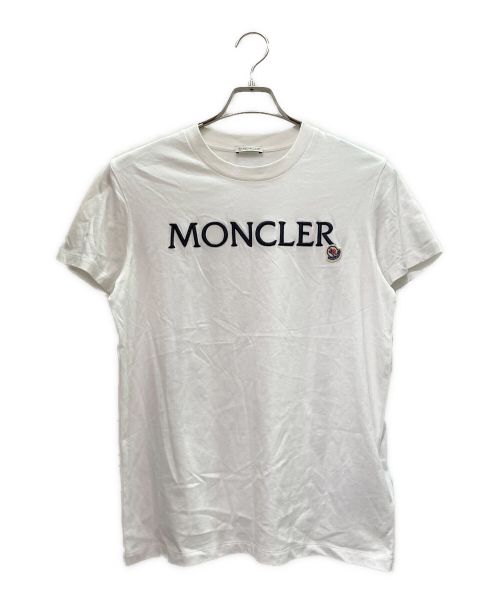 MONCLER（モンクレール）MONCLER (モンクレール) ロゴ Tシャツ ホワイト サイズ:Mの古着・服飾アイテム