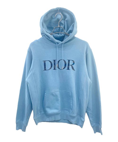 Dior（ディオール）Dior (ディオール) PETER DOIG (ピーター・ドイグ) DIORロゴパーカー ブルー サイズ:Mの古着・服飾アイテム