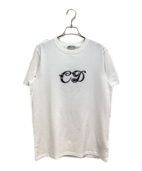 Dior（ディオール）Dior (ディオール) KENNY SCHARF (ケニーシャーフ) ロゴTシャツ ホワイト サイズ:Mの古着・服飾アイテム