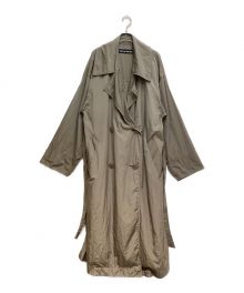 ISSEY MIYAKE（イッセイミヤケ）の古着「Nylon Trench Coat （ナイロントレンチコート）」｜オリーブ