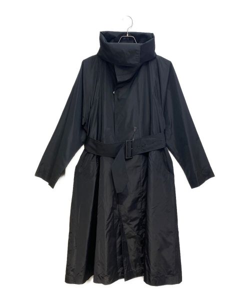 ISSEY MIYAKE（イッセイミヤケ）ISSEY MIYAKE (イッセイミヤケ) Silk polyester trench coat(シルクポリエステルトレンチコート) ネイビー サイズ:3の古着・服飾アイテム