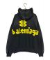 BALENCIAGA (バレンシアガ) TAPE TYPE RIPPED POCKET HOODIE グレー サイズ:L：154000円