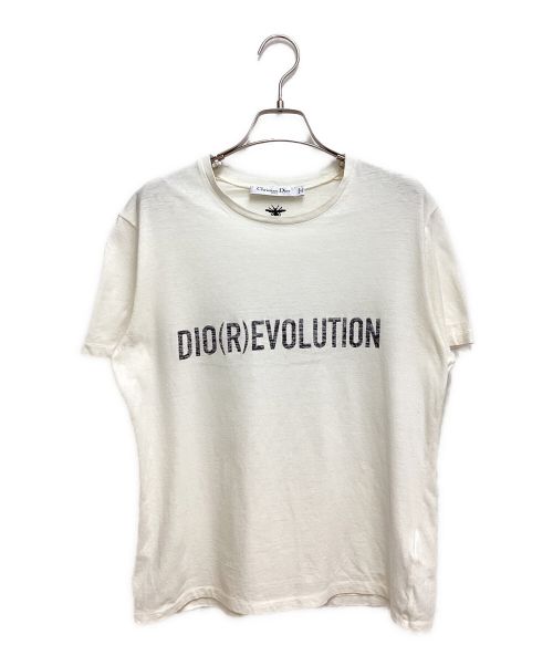 Christian Dior（クリスチャン ディオール）Christian Dior (クリスチャン ディオール) ロゴTシャツ ベージュ サイズ:Mの古着・服飾アイテム