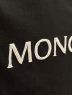 中古・古着 MONCLER (モンクレール) T-SHIRT GIROCOLLO ビジュー ロゴ カットソー ブラック サイズ:XS：30000円