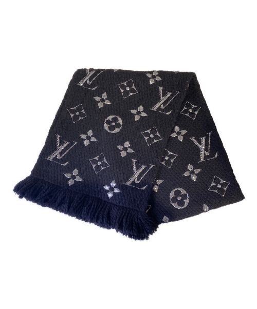 LOUIS VUITTON（ルイ ヴィトン）LOUIS VUITTON (ルイ ヴィトン) Monogram muffler（モノグラムマフラー） ブラック サイズ:-の古着・服飾アイテム