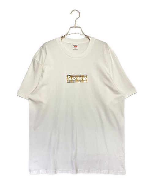 SUPREME（シュプリーム）SUPREME (シュプリーム) BURBERRY (バーバリー) Box Logo Tee ホワイト サイズ:XLの古着・服飾アイテム