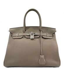 HERMES（エルメス）の古着「バーキン30/シルバー金具/トゴ/エトゥープ/X刻印」｜エトゥープ