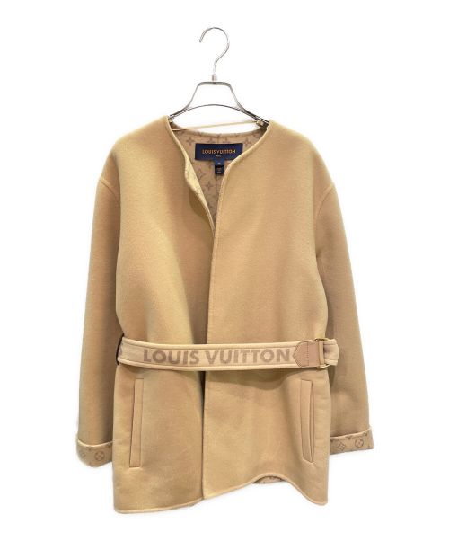 LOUIS VUITTON（ルイ ヴィトン）LOUIS VUITTON (ルイ ヴィトン) シグネチャー ショートダブルフェイスラップコート ベージュ サイズ:40の古着・服飾アイテム