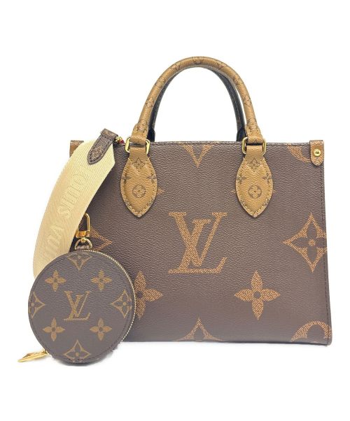 LOUIS VUITTON（ルイ ヴィトン）LOUIS VUITTON (ルイ ヴィトン) オンザゴー PM ブラウン サイズ:PMの古着・服飾アイテム