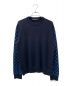 LOUIS VUITTON（ルイ ヴィトン）の古着「Monogram Sleeve CrewNeck Knit/モノグラム スリーブ クルーネック ニット」｜ネイビー