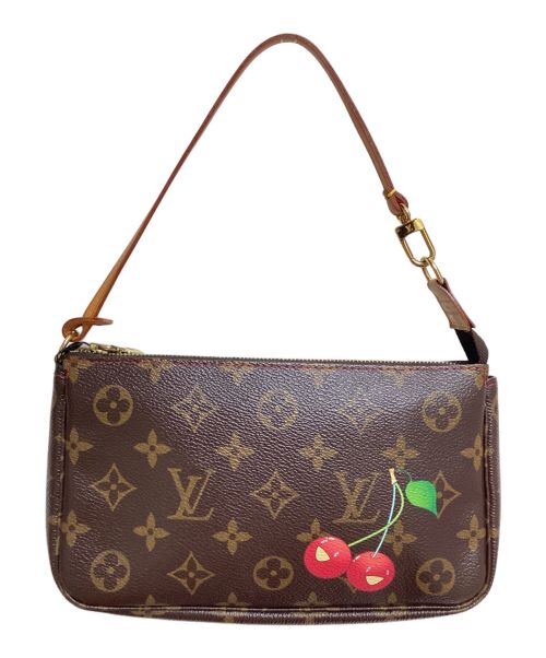 LOUIS VUITTON（ルイ ヴィトン）LOUIS VUITTON (ルイ ヴィトン) 村上隆 (ムラカミタカシ) ×村上隆 モノグラム・チェリー ポシェット・アクセソワール サイズ:-の古着・服飾アイテム