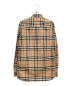 BURBERRY LONDON (バーバリーロンドン) ロゴパッチノヴァチェックシャツ ベージュ サイズ:XS：50000円