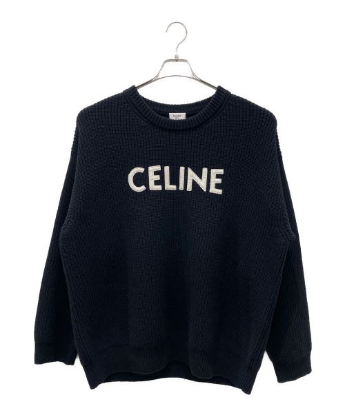 CELINE（セリーヌ）CELINE (セリーヌ) CELINE オーバーサイズ セーター ブラック サイズ:Mの古着・服飾アイテム