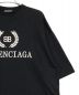 中古・古着 BALENCIAGA (バレンシアガ) ロゴTシャツ ブラック サイズ:XXS：50000円