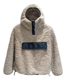 Christian Dior（クリスチャン ディオール）の古着「Anorak Fleece Hoodie」｜ベージュ×ネイビー