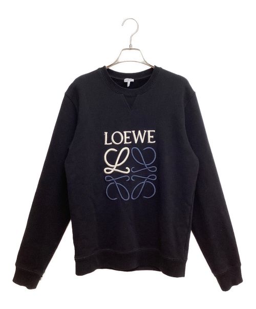 LOEWE（ロエベ）LOEWE (ロエベ) Anagram Logo Sweatshirt (アナグラムロゴスウェット) ブラック サイズ:Sの古着・服飾アイテム