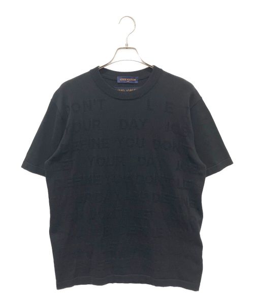 LOUIS VUITTON（ルイ ヴィトン）LOUIS VUITTON (ルイ ヴィトン) ロゴニットレターTシャツ/ヴァージルアブロー ブラック サイズ:Lの古着・服飾アイテム