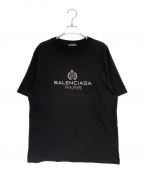 BALENCIAGAバレンシアガ）の古着「BBロゴプリントTシャツ」｜ブラック