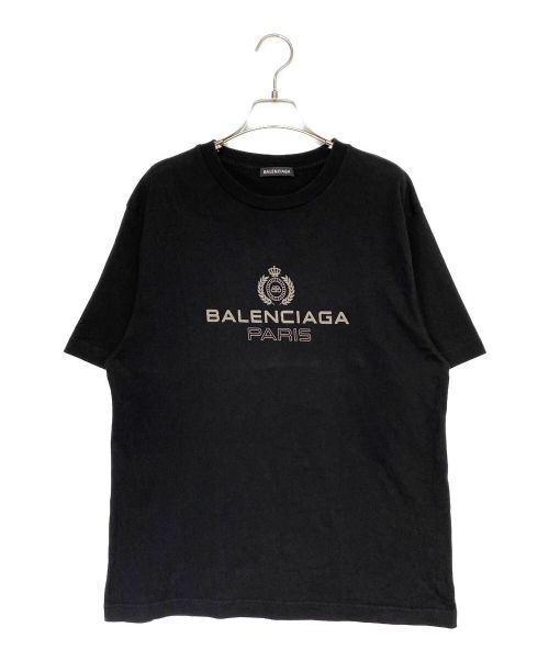 BALENCIAGA（バレンシアガ）BALENCIAGA (バレンシアガ) BBロゴプリントTシャツ ブラック サイズ:Sの古着・服飾アイテム