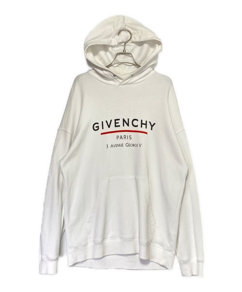 GIVENCHY（ジバンシィ）GIVENCHY (ジバンシィ) ロゴパーカー ホワイト サイズ:Mの古着・服飾アイテム